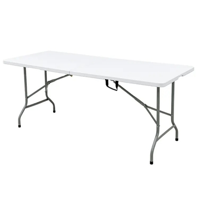 Modernes Design 6FT Plastikklapptisch für einfaches Tragen bei Outdoor-Gartenveranstaltungen