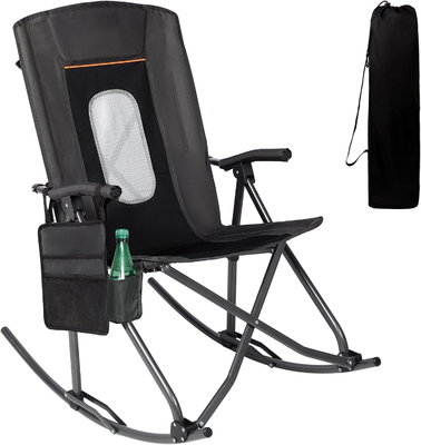 Portable Outdoor Camping Chair mit hohem Rücken und harten Armlehnen