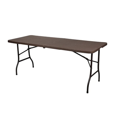 180*76*74cm Rattan Klapptisch für Außenmöbel