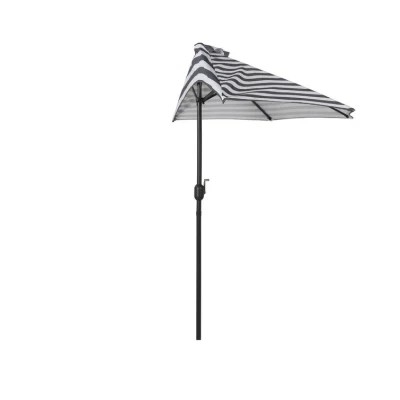 Halbschirm Halbkreis mit Kurbel und wasserdichtem Deckel 160/180g Polyestergewebe