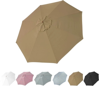 180g Polyester, wasserdicht und UV-beständig Streifen rundes Regenschirm für alle Jahreszeiten